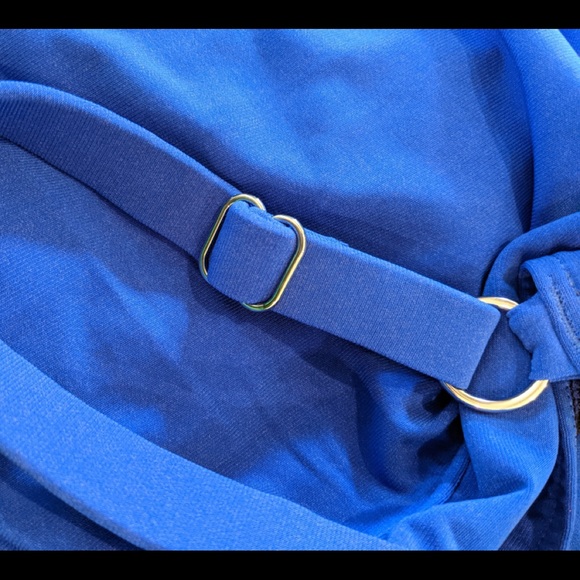 PENBROOKE Tankini Triple Tier Bust Support Adjust Straps Royal Blue NWT Sz 10 - Picture 9 of 10